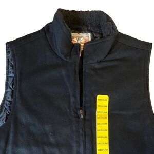 NWT  Weatherproof Workwear Products Heritage‎ Brand Vest Mens Medium Black